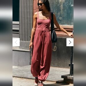 FP Movement by Free People Inbound Onesie in Crimson - NWT